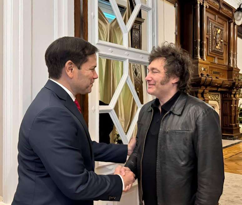 Em fevereiro, Rubio visitou a Argentina e se encontrou com o presidente Javier Milei