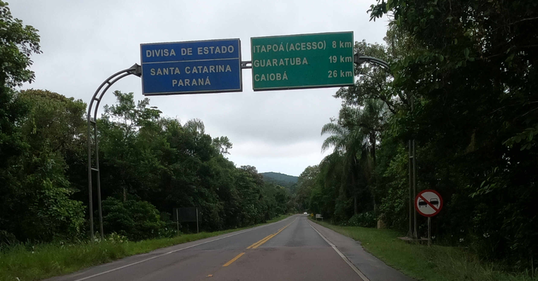 Divisa entre Santa Catarina e Paraná