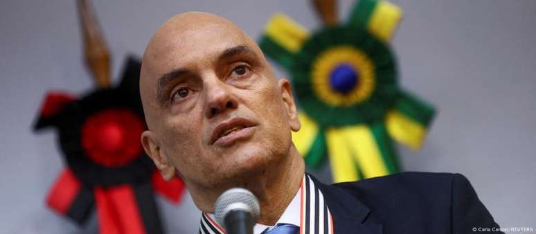 O ministro do STF Alexandre de Moraes (foto de arquivo): "Não existe possibilidade de pacificação com anistia a criminosos"