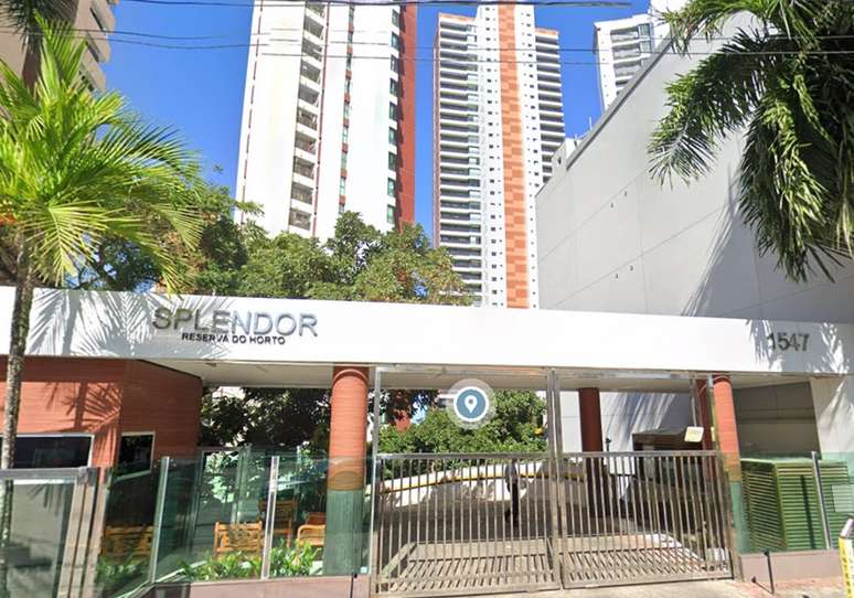 Residencial Splendor Reserva do Horto, na rua Waldemar Falcão, local onde ocorreu o acidente.