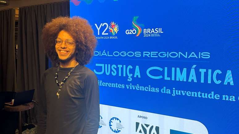 Mateus Fernandes no pré-lançamento do Y20, um dos 13 grupos de engajamento que fazem parte do G20 Social.