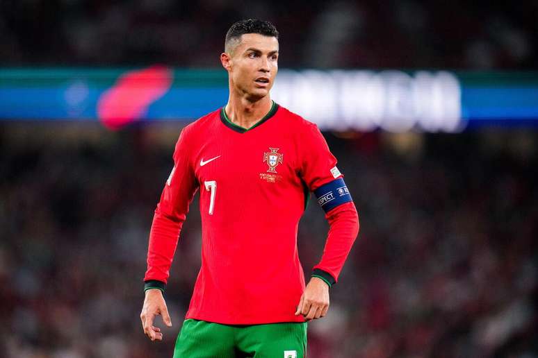 Cristiano Ronaldo (Portugal) durante jogo contra a Escócia, no dia 08.09.2024 