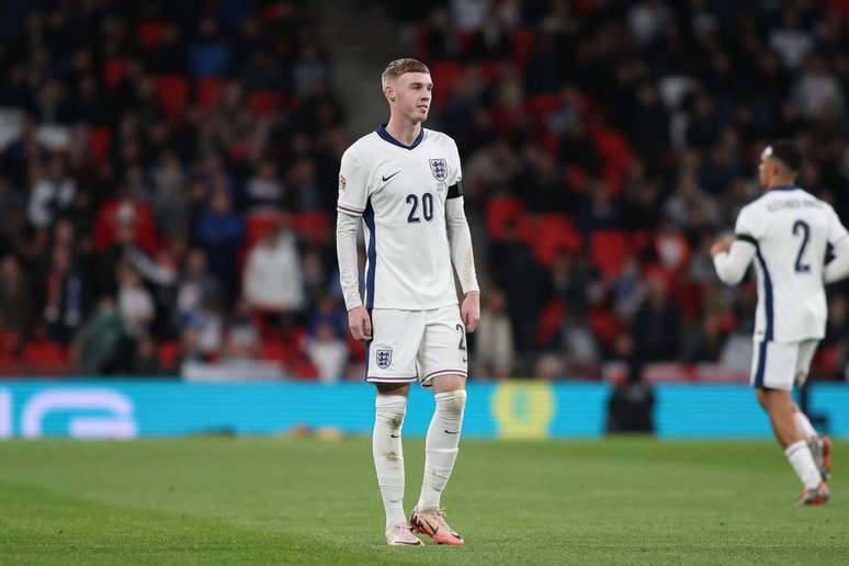 Cole Palmer (Inglaterra) durante jogo contra a Grécia, no dia 10.10.2024