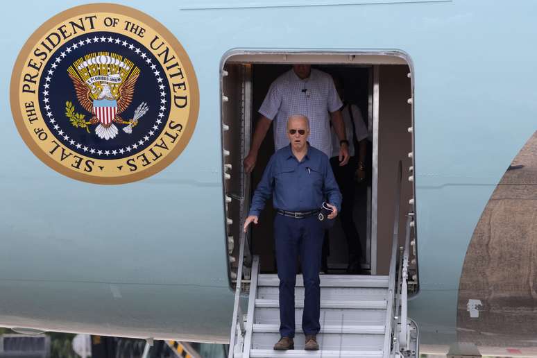 Biden durante visita em Manaus