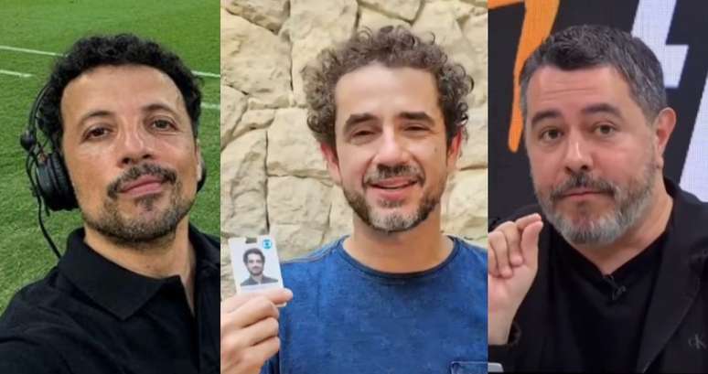 André Hernan, Felipe Andreoli e Marco Aurélio Souza: há vida mais tranquila e rentável fora da Globo