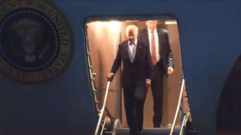 Presidente dos EUA, Joe Biden, chega ao Rio de Janeiro para o G20