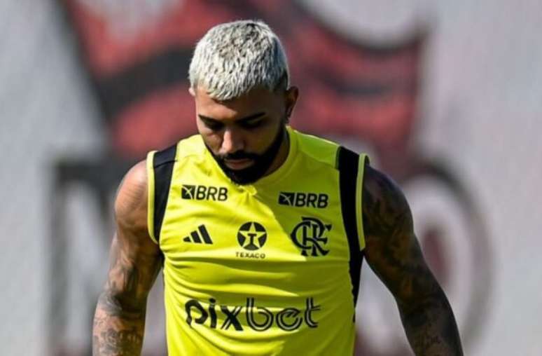 Marcelo Cortes/Flamengo - Legenda: Gabigol segue afastado por diretoria do Flamengo