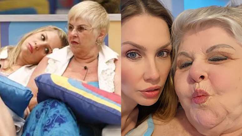 Ana Carolina Madeira e vovó Naná, ambas do "BBB9"