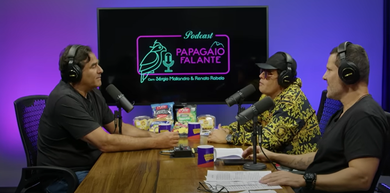 Luciano Szafir em entrevista ao podcast Papagaio Falante, apresentado por Sérgio Mallandro e Renato Rabelo