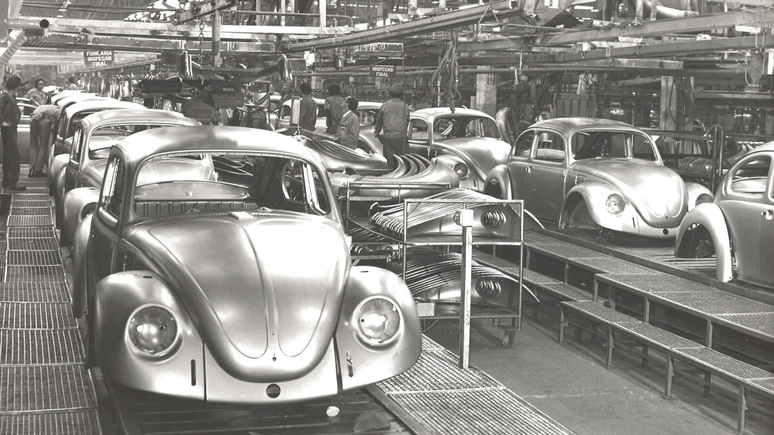 Volkswagen Fusca foi produzido na fábrica Anchieta entre 1959 e 1996