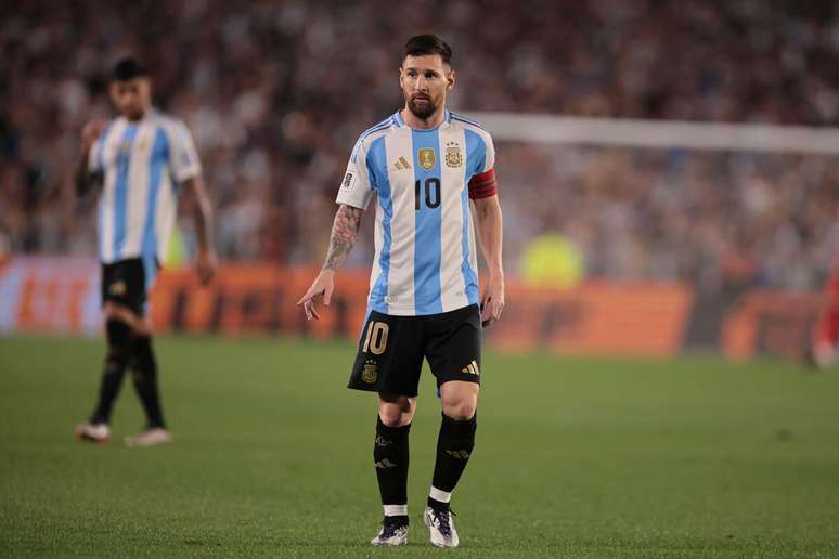 Lionel Messi (Argentina) durante jogo contra a Bolívia, no dia 15.10.2024 