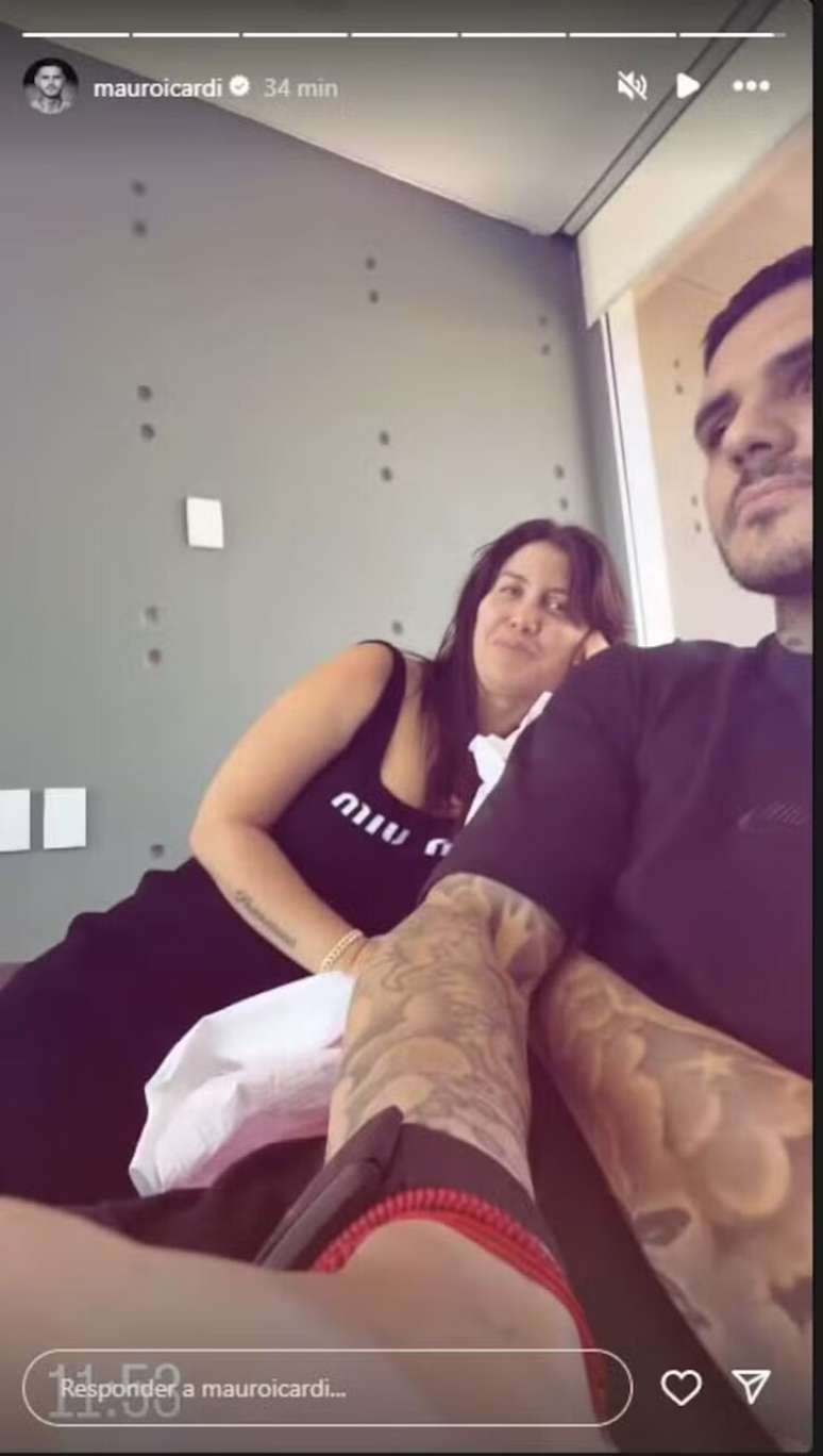 Posteriormente &agrave; publica&ccedil;&atilde;o, Icardi apagou as postagens &ndash;