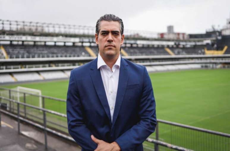 Bruno Vaz / Santos FC - Legenda: Paulo Bracks, diretor executivo do Santos