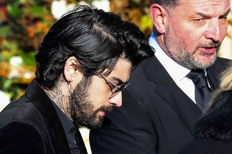     Zayn Malik arrives to attend the funeral of former One Direction singer Liam Payne at St Mary's Church in Amersham, near London, Britain on 20 November 2024