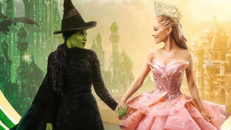 Elphaba e Glinda em 'Wicked'