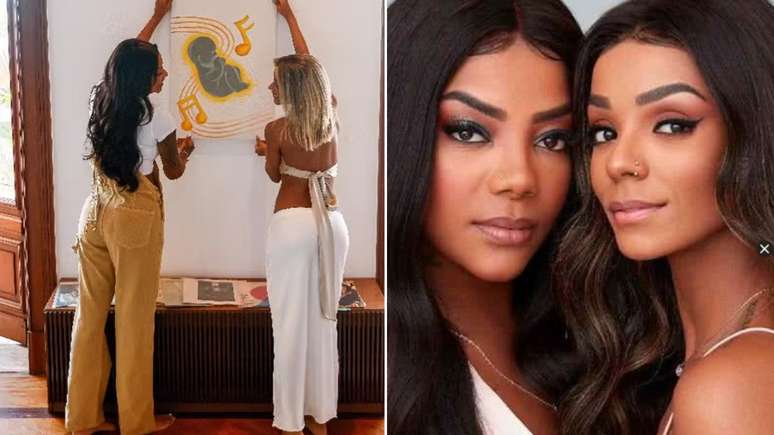 Ludmilla e Brunna Gonçalves esperam seu primeiro filho