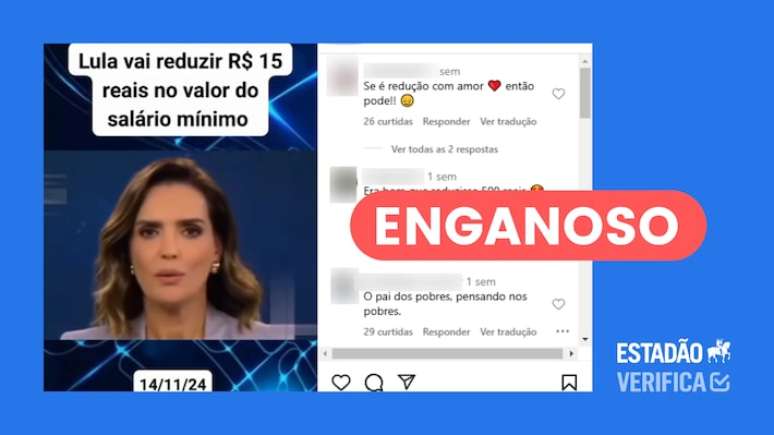 Captura de tela da postagem verificada