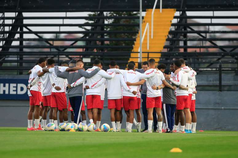 Jogadores do time sub-23 do Red Bull Bragantino. 