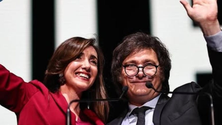 Victoria Vilarruel e Javier Milei