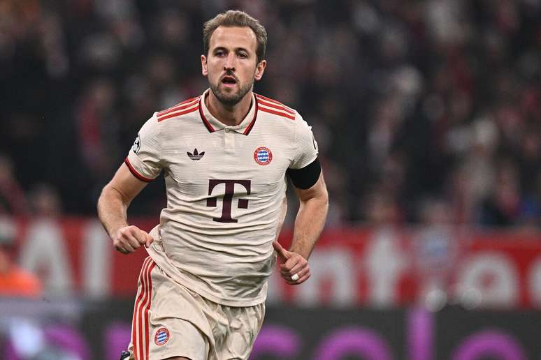 Harry Kane (Bayern de Munique) durante jogo contra o Benfica, no dia 06.11.2024 