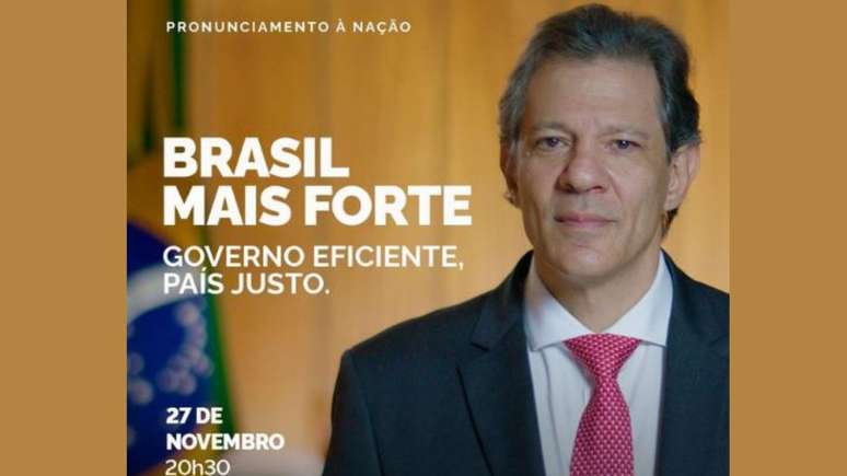 Fernando Haddad fará pronunciamento