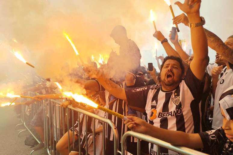 Recepção aos jogadores do Galo no aeorporto de Confins –