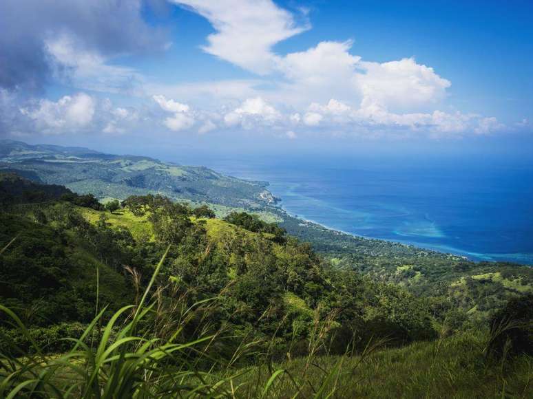 A ilha de Ataúro, vista do alto e coberta de verde