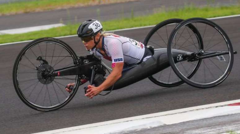 Oksana Masters começou como remadora antes de mudar para o ciclismo