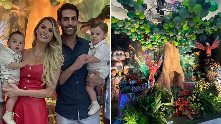 Filhos de Bárbara Evans completam 1 ano