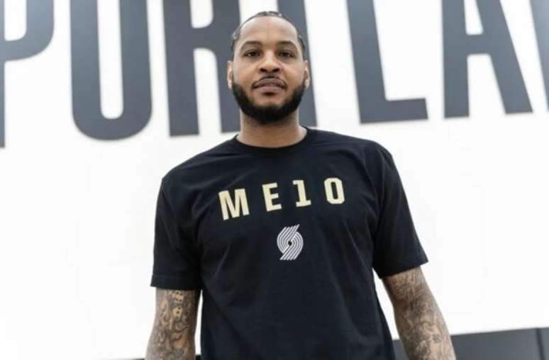 Reprodução / X - Legenda: Carmelo Anthony, ex-jogador da NBA