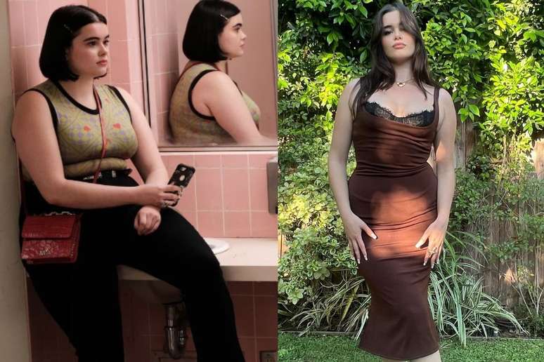 Barbie Ferreira em Euphoria | Barbie Ferreira posa para foto em jardim.