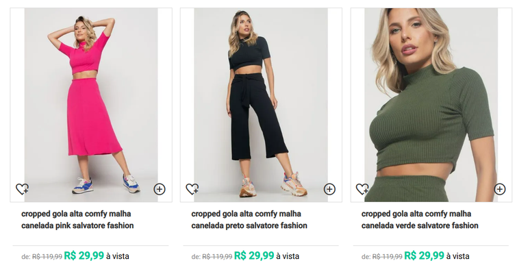 Promoções no site da C&A