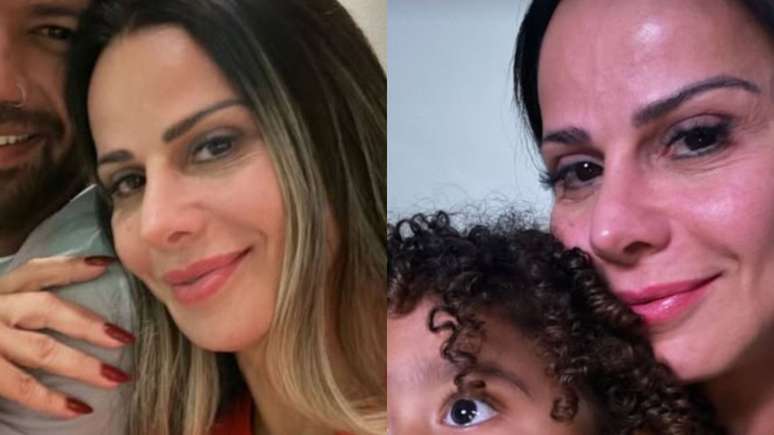 Em família, Viviane Araújo se declara em rara aparição com o marido e filho: 'Tem mais'