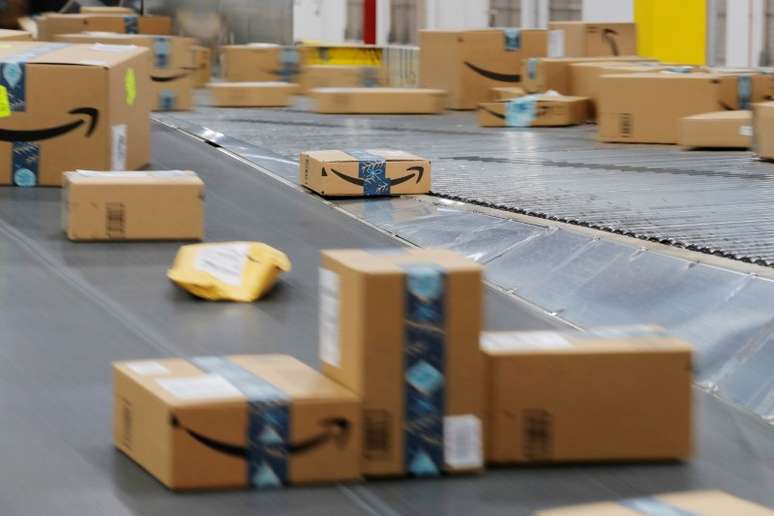 Centro de distribuição da Amazon na Cyber Monday em Robbinsville, New Jersey (EUA) 02/12/2019