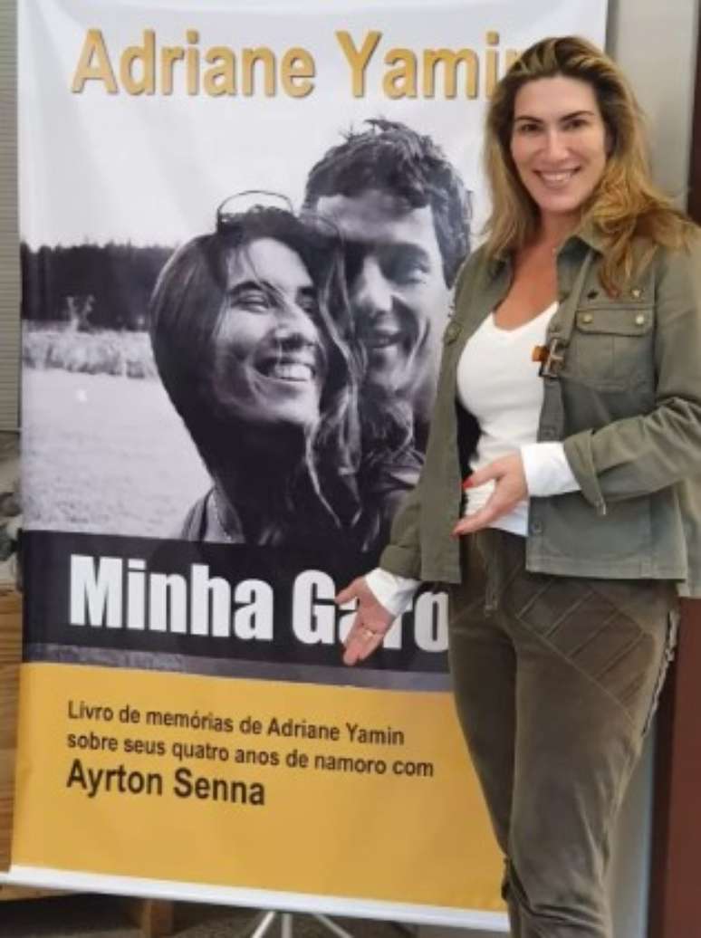 Adriane Yamin, ex de Senna, lança livro sobre namoro com piloto