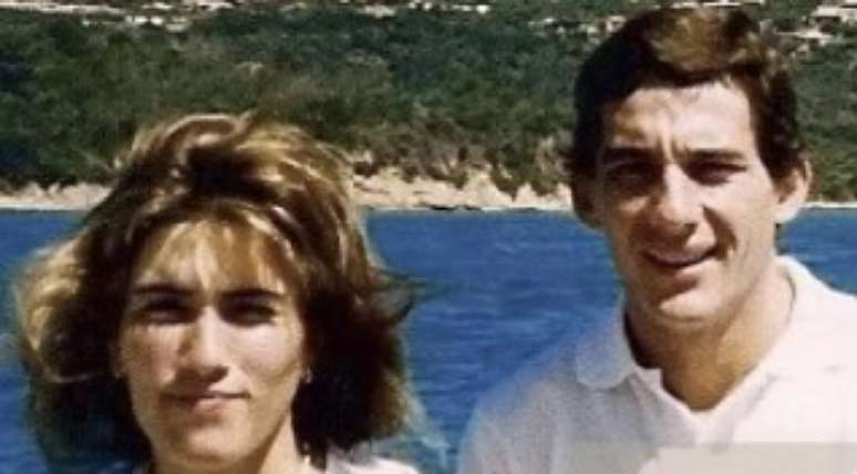 Adriane Yamin e Ayrton Senna na juventude