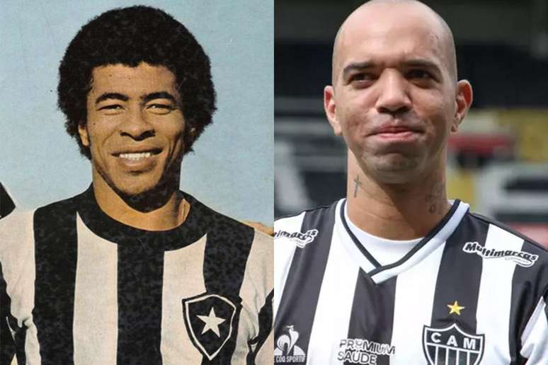 Jairzinho e Tardelli, os guardi&otilde;es que levar&atilde;o a ta&ccedil;a. Fotos: Dom&iacute;nio p&uacute;blico e Pedro Souza / Atl&eacute;tico