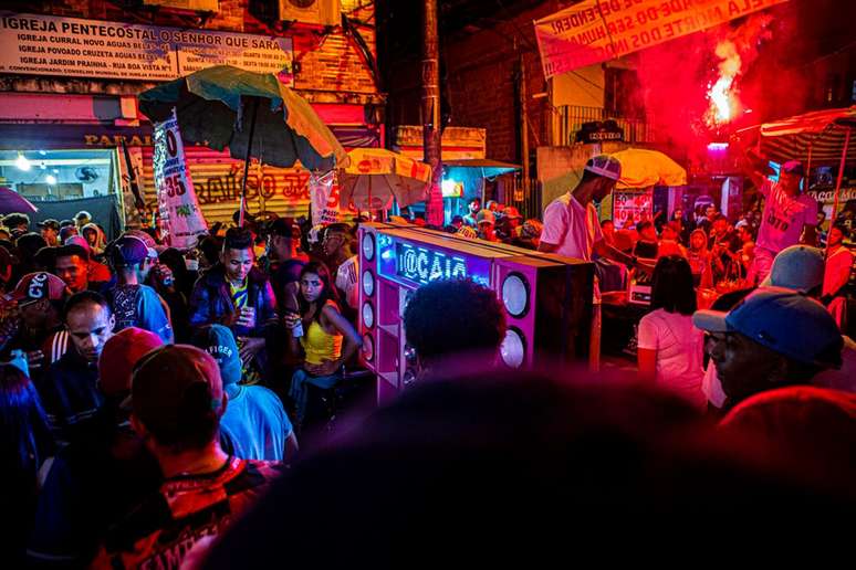 Baile funk da DZ7, em Paraisópolis, onde morreram nove jovens em 2019. Festa está proibida na comunidade.