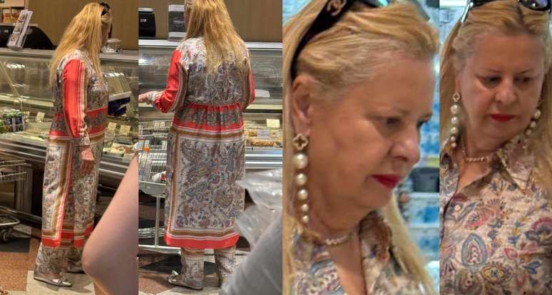 Conhecida como rainha da noite paulistana, Lilian deu show de estilo ao ir às compras