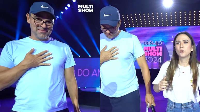 Tadeu Schmidt e Tatá Werneck ensaiaram antes do Prêmio Multishow