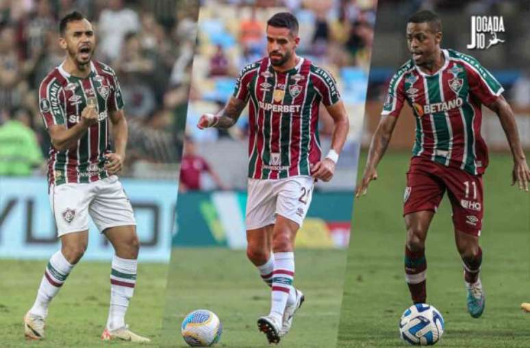 Fotos: Marcelo Gonçalves/Fluminense - Legenda: Lima, Renato Augusto e Keno são algumas das opções para o lugar de Ganso, suspenso