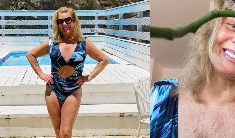 Aos 73 anos, Vera Fischer exibe boa forma em foto de maiô e encanta a web: 'Sempre linda'.