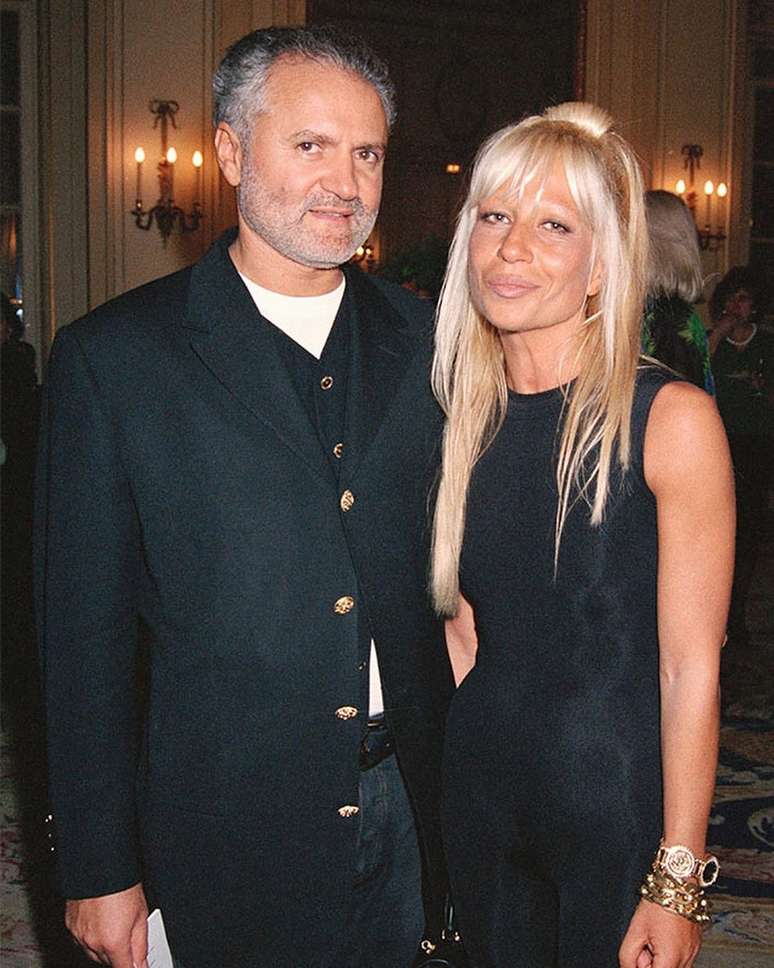 Gianni e Donatella Versace na juventude