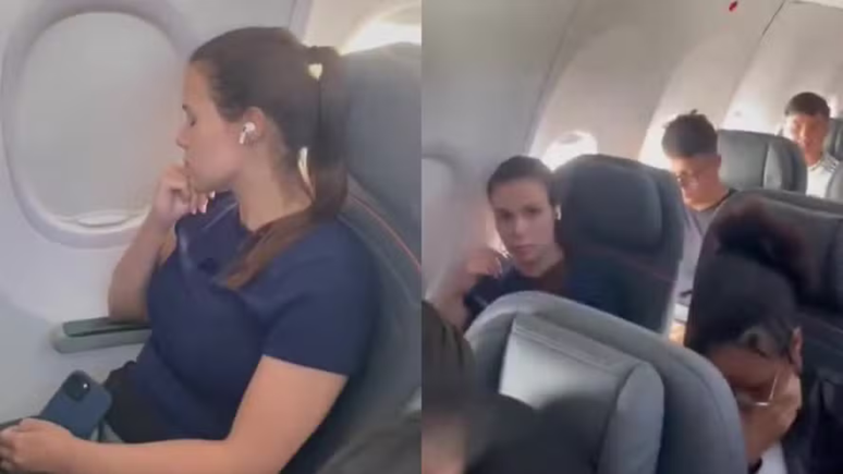 Vídeo: Passageira causa tumulto em avião após mulher se recusar a trocar de assento