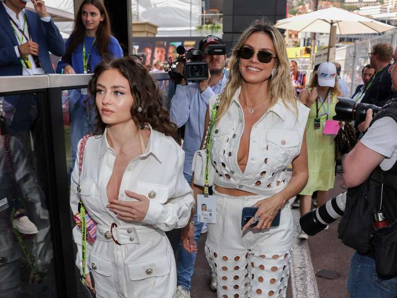 Leni Klum é filha da supermodelo com um magnata da F1