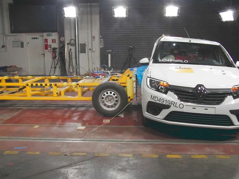 Renault Sandero no crash test do Latin NCAP