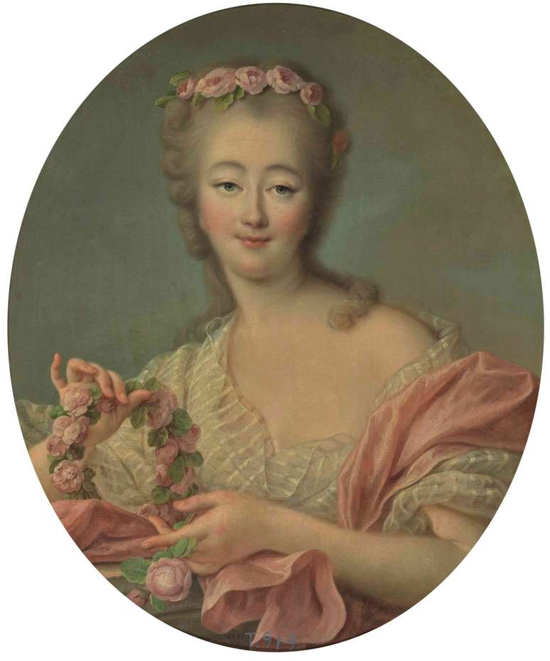 Portrait of Madame du Barry by François-Hubert Drouais.