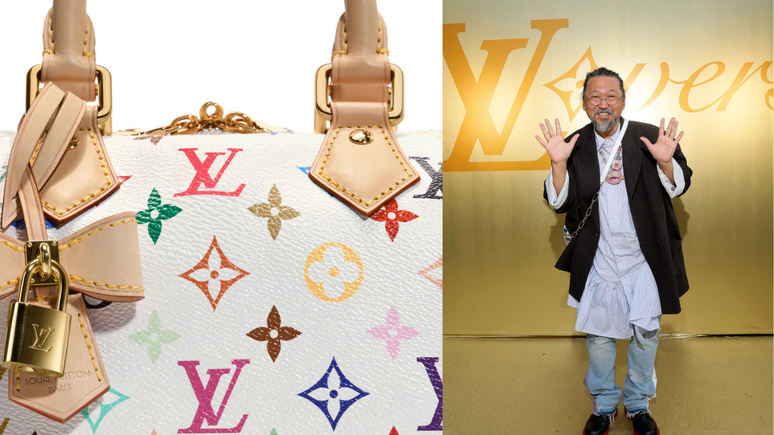 Collab Louis Vuitton e Takashi Murakami Reprodução/GettyImages