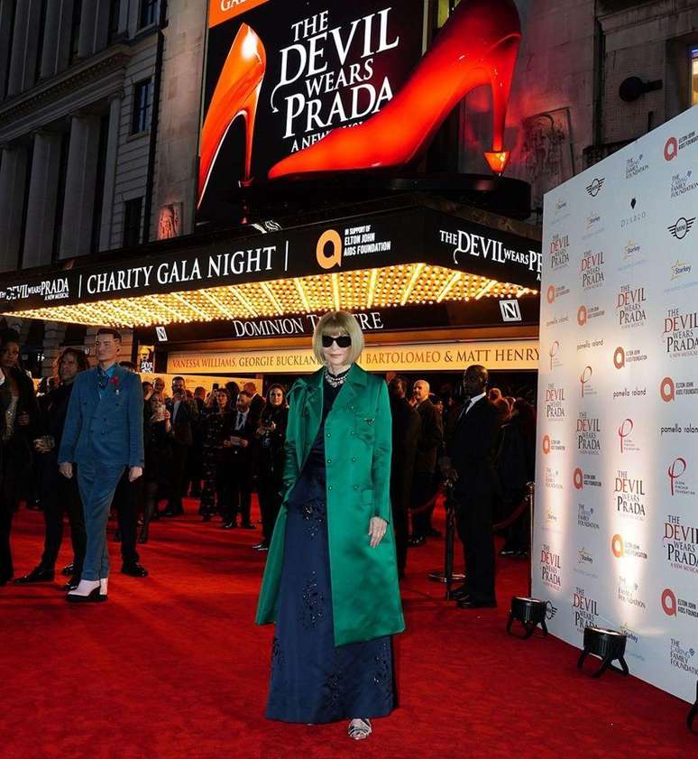 Anna Wintour participa de abertura de gala do musical 'O Diabo Veste Prada'