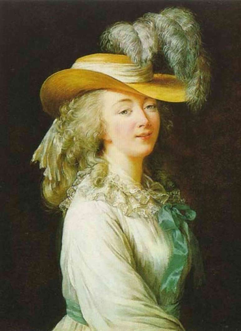 Madame Du Barry retratada por Élisabeth Vigée-Lebrun em 1781.